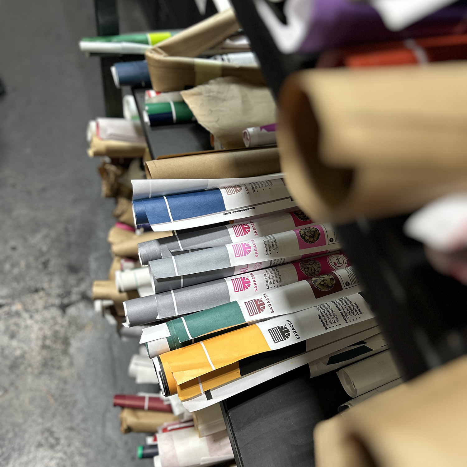 Saracen packaging print rolls